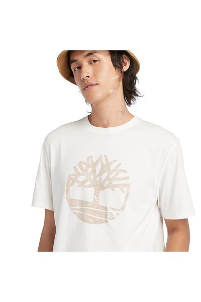 Timberland Tb0A5Uek Garmentdyelogographictee White Men's T-Shirt
