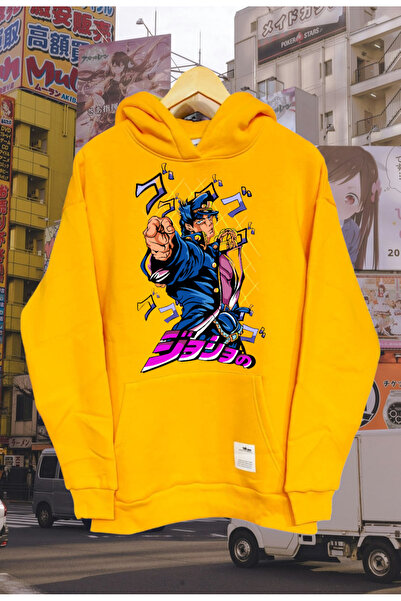 FG KONNİCHİWA JOJO Anime Design Hanorac cu glugă Hanorac Anime Manga Unisex O...