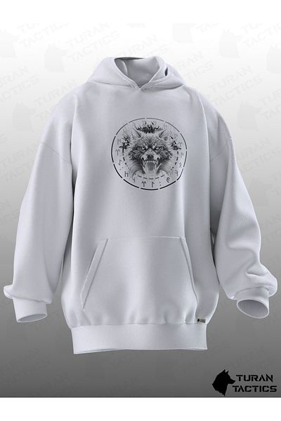 TURAN TACTICS TTT SKYBOARD PRINTED OVERSIZE HOODIE (UNISEX)