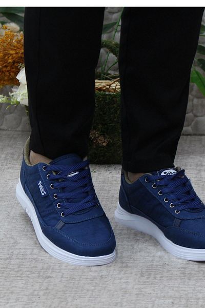 fort Dks 2038 Blue Light, pantofi confortabili din in, pantofi pentru bărbați