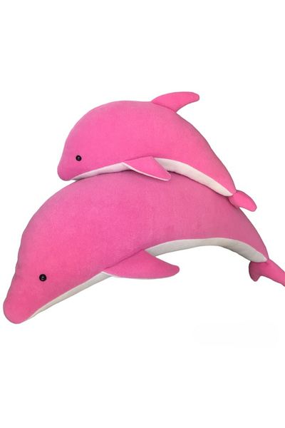UgurToyss Sleeping Companion Cute Dolphin Plush Toy 60-37 Cm Mother And Baby Dolphin