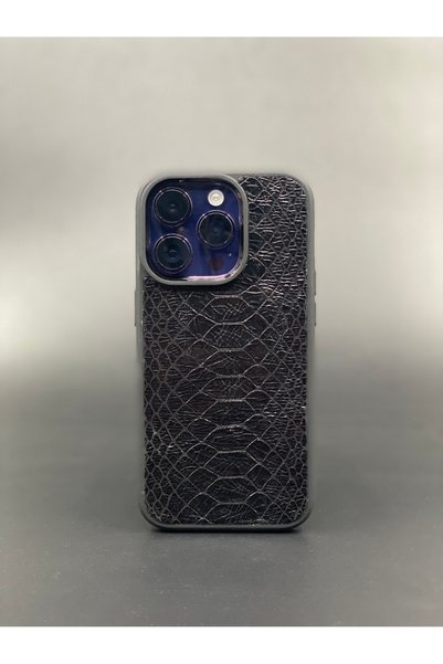 MAT Deri iPhone 15 Back Cover Real Leather Phone Case