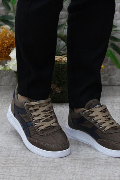 fort Мъжки обувки Dks 2004 Mink Light Comfort Linen Sneaker
