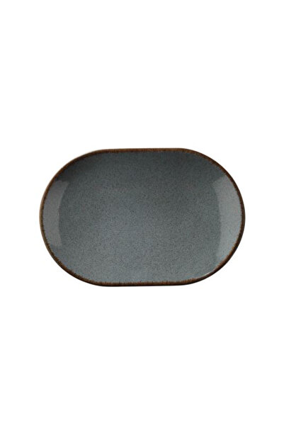 Kütahya Porselen Colorx Ofd 28 cm Oval Tabak  Pearl 01 Mavi 2'li