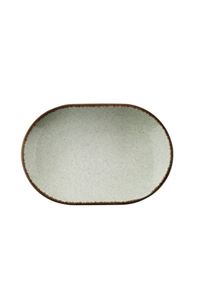 Kütahya Porselen Colorx Ofd 28 cm Oval Tabak Pearl 03 Yeşil 2'li
