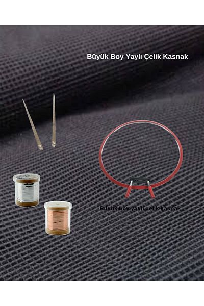 LİLYHOBBYLAND Κιτ εκκίνησης σύρματος + Μαύρο χρώμα τετράγωνο τούλι, 2 τεμάχια σύρμα κορώνας και μεγάλη τροχαλία ελατηρίου