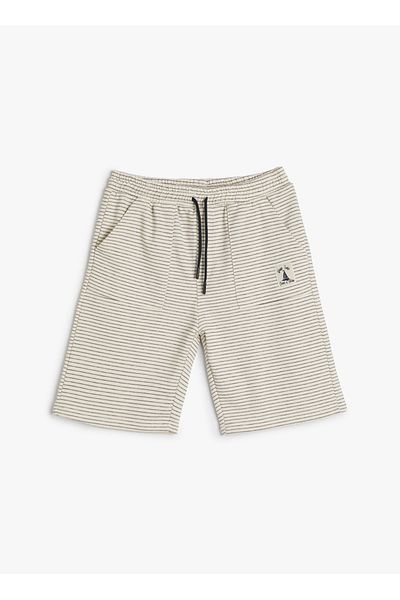 Koton Regular Waist Regular Fit Navy Blue Men's Shorts 4SKB40007TK