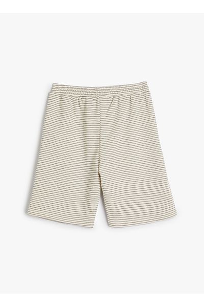 Koton Regular Waist Regular Fit Navy Blue Men's Shorts 4SKB40007TK