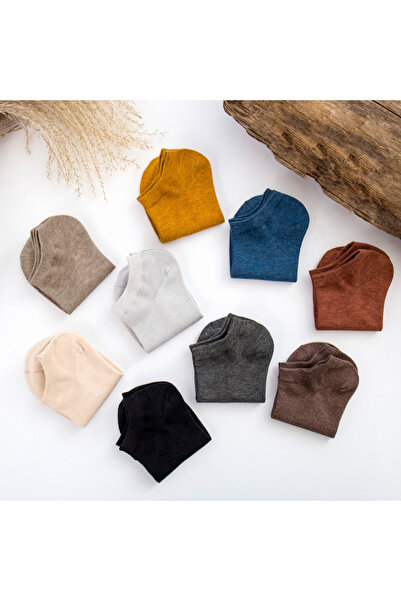 çorapmanya 5 Çift Koton Ekonomik Karışık Renk Kadın Patik Çorap