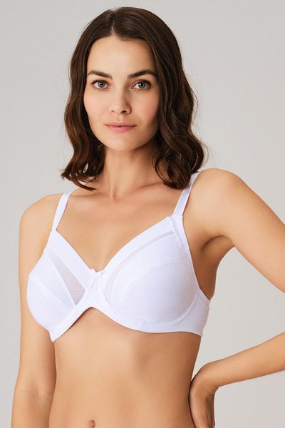 Anıl Women's White Underwire Tulle Unsupported Supportive Bra Anıl3702