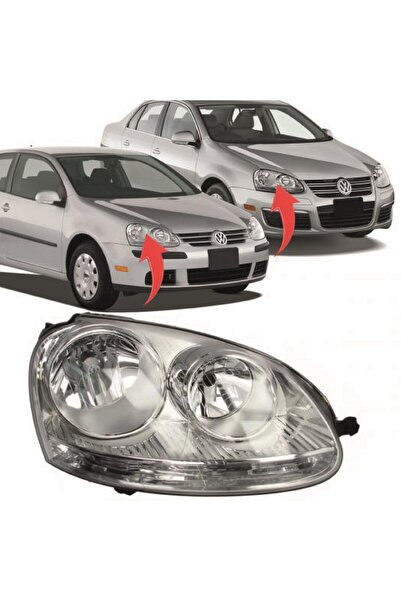 NS Nilser Auto Parts Vw Golf 5 Jetta Sağ Far Lambası İçi Nikelajlı 2005-2011