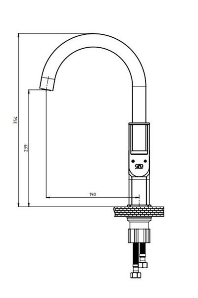 GPD Quadro Single Body Sink Faucet Chrome MTE190