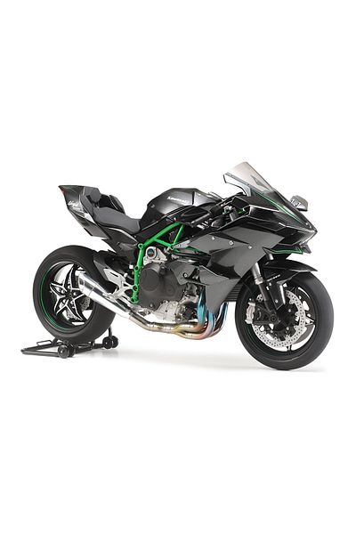 TAMIYA 1/12 Kawasaki Ninja H2R Plastic Motorcycle Model Kit, Disassembled Hobby Set
