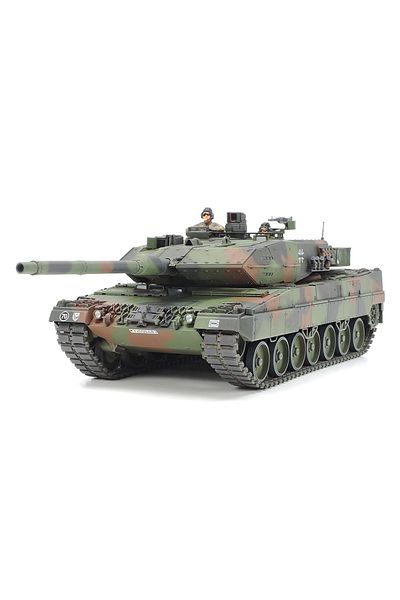 TAMIYA 1/35 German Leopard 2 A6 Plastic Tank Model Kit, Disassembled Hobby Set
