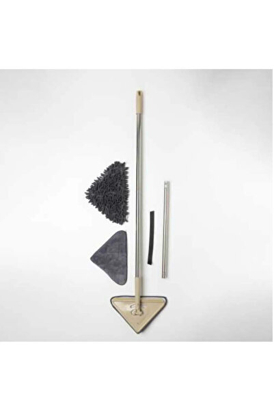 teknonisa üçgen Kendinden Sıkmalı  Mop 2  teleskopik Bezli Cam Duvar Yer Park...