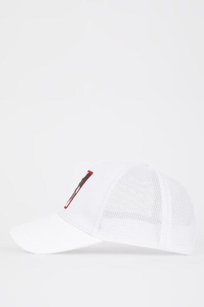 DeFacto Men's Embroidered Cotton Baseball Basketball Cap W8544az22sm