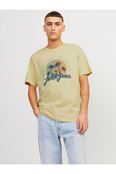 Jack & Jones JJSUMMER VIBE TEE SS CREW ΛΑΙΜΟΣ LN