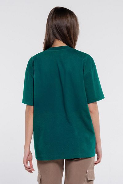 Friday Offset Friday Tee Green Γυναικείο 100% βαμβακερό Extra Oversize T-shirt με λαιμόκοψη