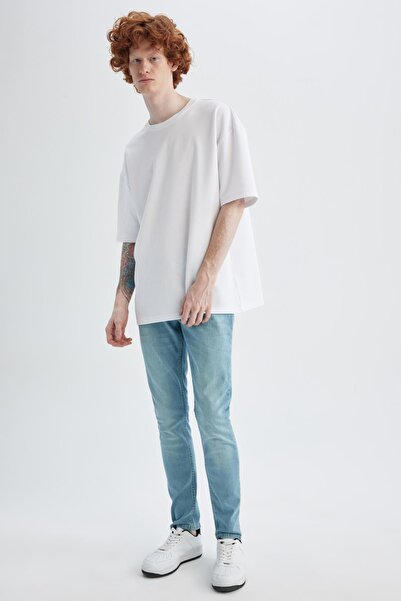 DeFacto Carlo Skinny Fit Екстра вузький крій, нормальна талія, екстра вузькі штанини, джинси X6832az22sm