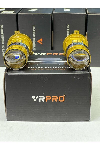 Erlight Eroğlu Oto H4 Lens Mercek Yüksek Işık Şimşek Etkili 12V -24V Uyumlu L...