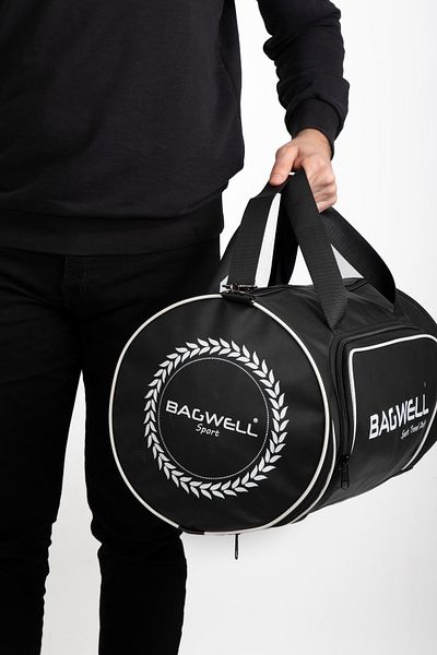 BAGWELL Geantă sport de călătorie și fitness din piele artificială cu compartiment pentru încălțăminte