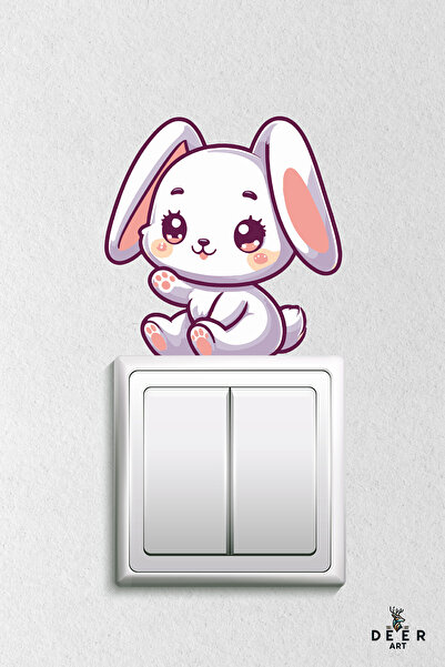 deer art Autocolant Priză - Autocolant Decorativ de Perete Camera Copiilor Ie...