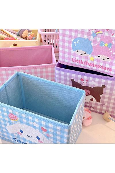 synshop Cinnamoroll Sanrio Kawai - Кутия за органайзер за канцеларски материали и настолни компютри