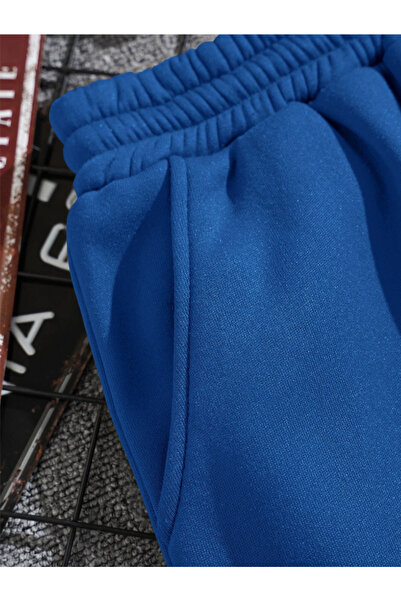 Revasser Unisex Kadın/Erkek Nasa Özel Baskılı Renkli Kısa Penye Şort Shorts