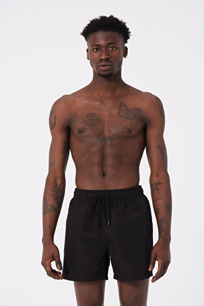 Miami Beach DAAG Siyah Erkek Standart Boy Deniz Havuz Şortu
