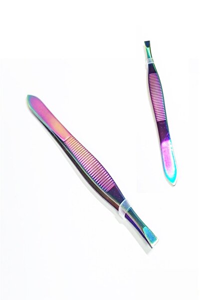 Uniquem Rainbow Akustik Cımbız Serisi Düz İnce Uçlu Cımbız Kıl Tüy Sakal Kaş ...