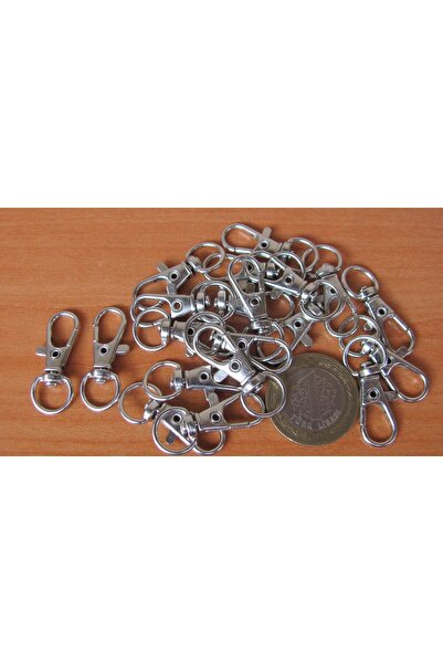 Minart 50 ADET TOPTAN 10x32mm PARİS KANCA KLİPS KAPAMA GEMİCİ ANAHTARLIK HALKASI VE ÇANTA MALZEMESİ