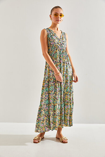 Bianco Lucci Női duplasoros galléros, rugalmas derékú, kiszélesedő ruha60201011