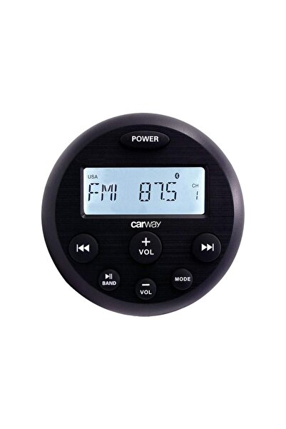 Carway Carwaw CR-M55 Yuvarlak USB Girişli Bluetoothlu Marine Teyp