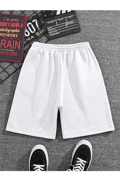 Revasser Unisex γυναικείο/ανδρικό πολύχρωμο βαμβακερό κοντό χτενισμένο σορτς Nasa custom printed