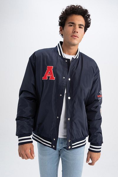 DeFacto Oversize Fit College Collar Bomber Bomber Jacket Z1770az23sp