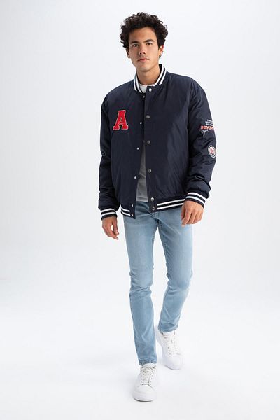 DeFacto Oversize Fit College Collar Bomber Bomber Jacket Z1770az23sp