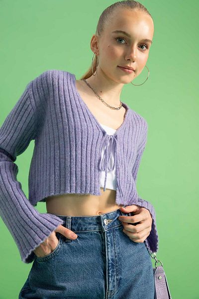 DeFacto Coool Slim Fit Strickpullover mit V-Ausschnitt Z2851az22wn