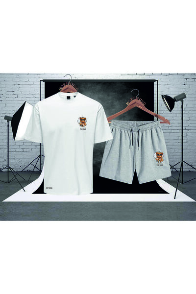 HOFFNUNG الدب تحت المطر HOFFNUNG طباعة البدلة العلوية والسفلية