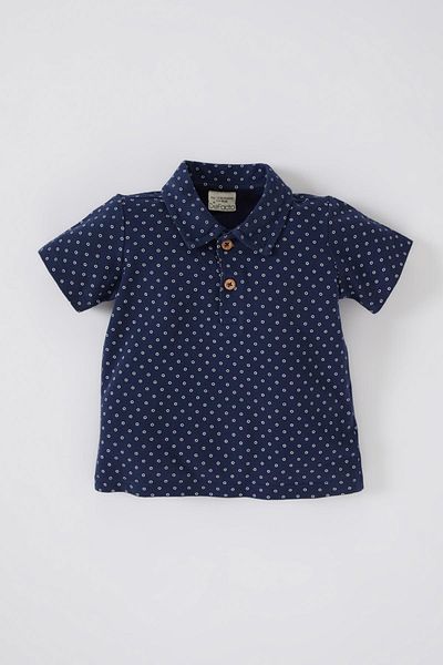 DeFacto Kurzarm-T-Shirt aus Piqué für Babys Z1970a223sm