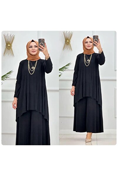 MODAMÜNASİP Υπέροχο σετ παντελονιού και τουνικ με αυτοπλισέ