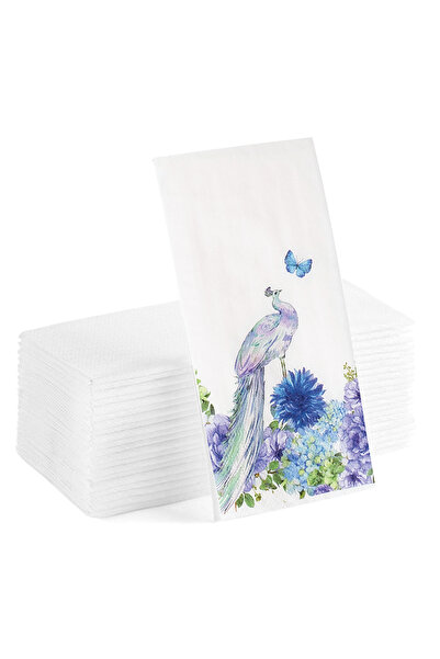 Matbaagraf منديل عرض مطبوع عليه طاووس 20 قطعة