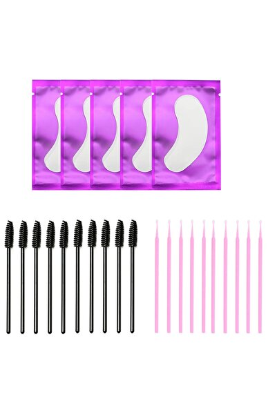 Master Lashes Set Microbrush Lifting Çubukları Lifting Göz Altı Bandı Kaş Ve Kirpik Fırçası Seti