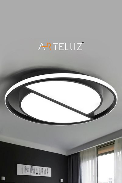 ARTELUZ Modern Plafonier Chandelier - Cut Round Model, 50 Cm