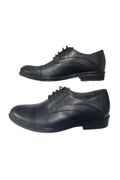 DİKYOL Сині шкіряні туфлі Dikyol для щоденного носіння - на шнурівці, DİKYOL2356