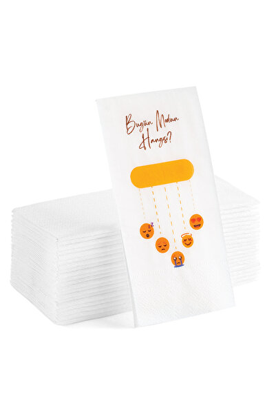 Matbaagraf Yazılı Sunum Servis Peçetesi Konuşan Kağıt Peçete