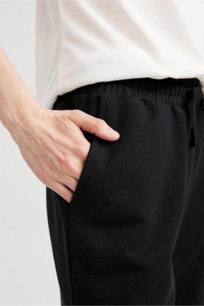 DeFacto Regular Beli Bağcıklı Bermuda %100 Pamuk Şort W9369az23sm