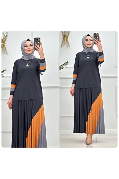 MODAMÜNASİP Υπέροχο σετ με φούστα με λεπτομέρειες από το Sandy Rainbow