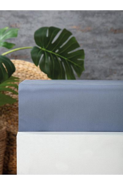 ToWell Home ملاءة سرير فردية مضادة للتعرق مصنوعة من القطن بنسبة 100% من Comfort Collection (160 سم × 240 سم)
