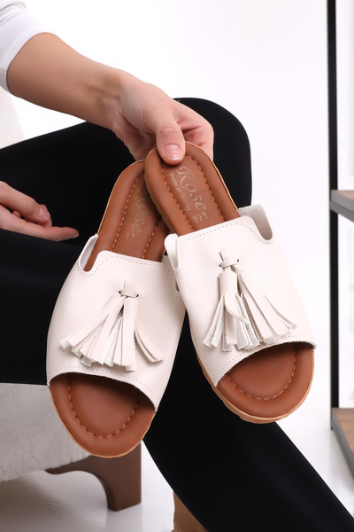 Wordex Rs 1211 Daily Tasseled Women's Summer Slippers