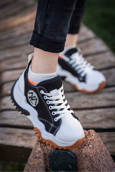 Weynes Women's Black White ML Stoned Casual Sports Shoes Wsb0798